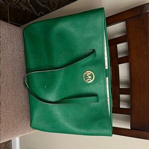 Michael Kors Emerald Green Tote Bag
